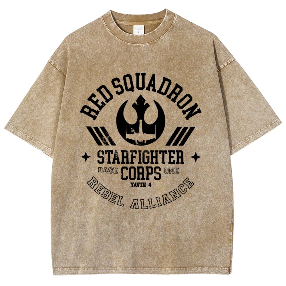 Red Star Squadron Base One Vintage Distressed T-shirt