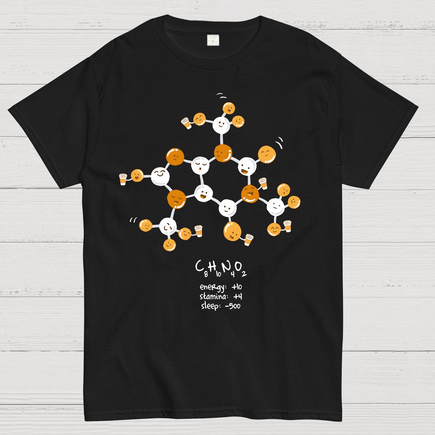 Caffeine Power Up Geek T-Shirt