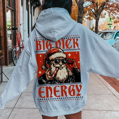 Big Nick Energy Printed Back Unisex Cotton Hoodie