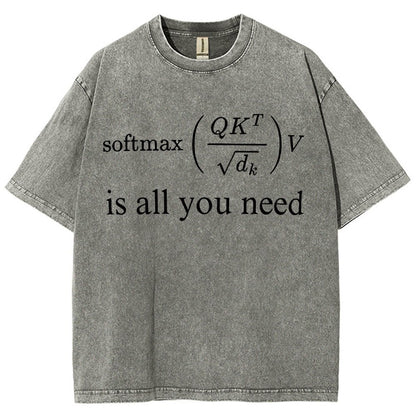Attention is All You Need Vintage Distressed T-shirt