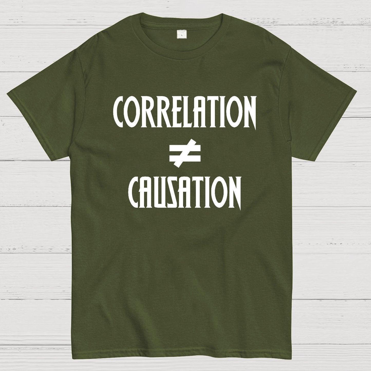 Correlation Does Not Imply Causation Geek T-Shirt