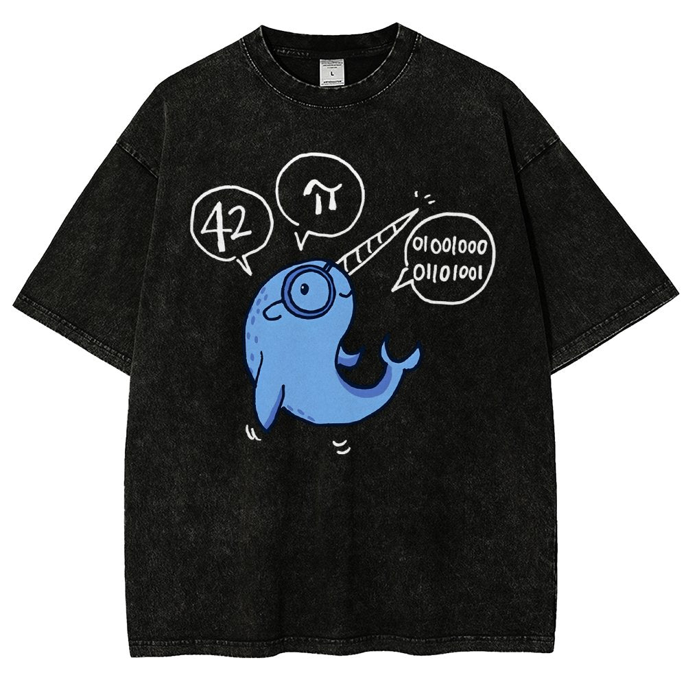 42-π Vintage Distressed T-shirt
