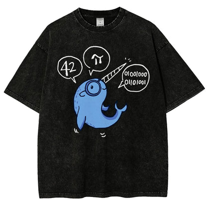 42-π Vintage Distressed T-shirt