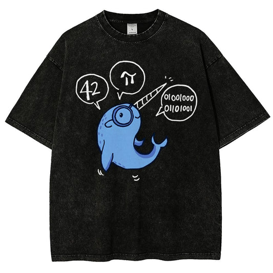 42-π Vintage Distressed T-shirt