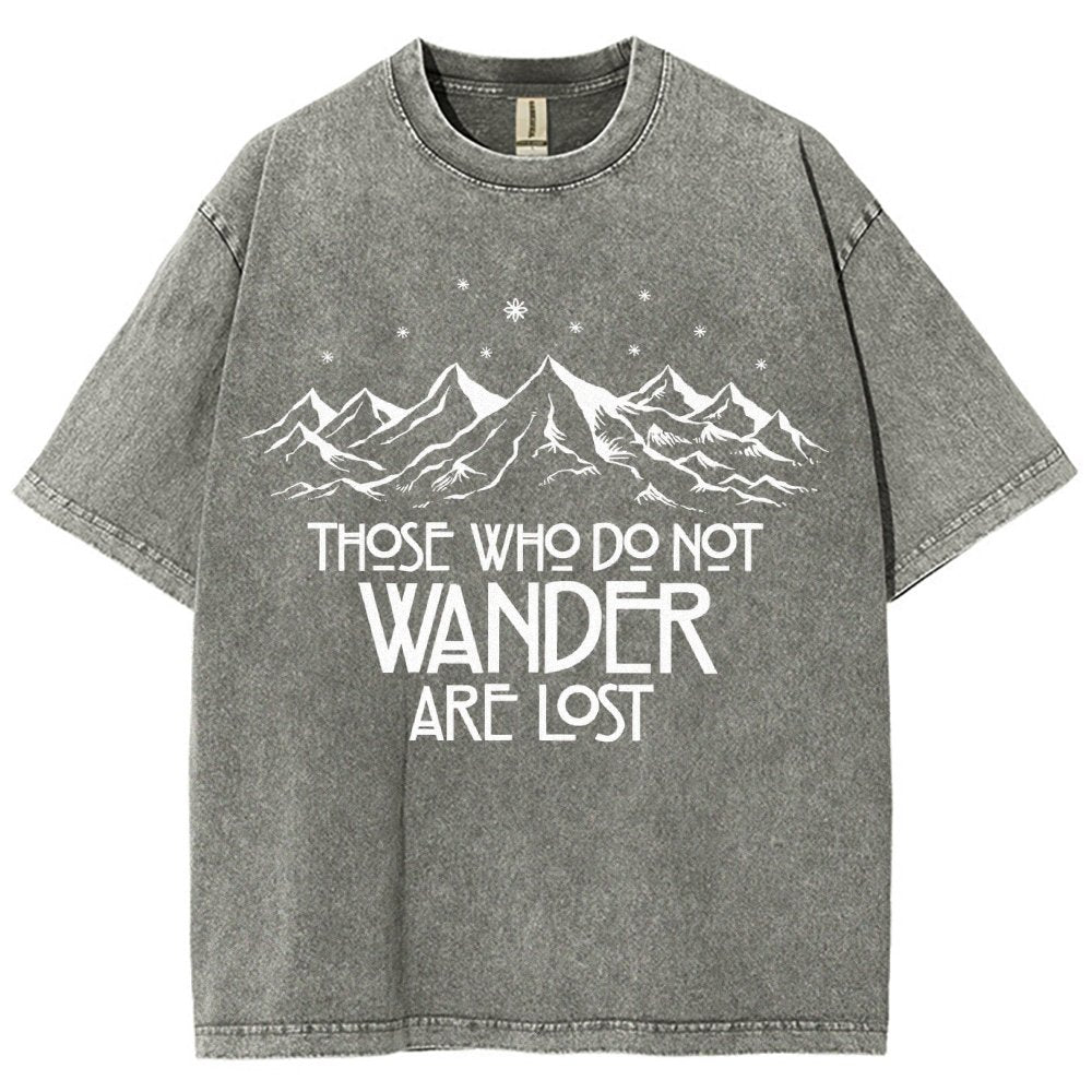 Those Who Do Not Wander Vintage Distressed T-shirt