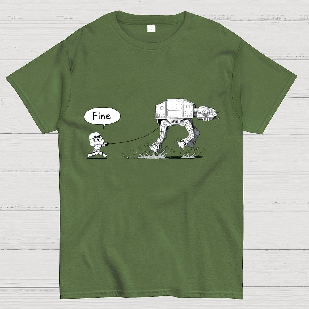 Empire Robot Dog-Planet Battles Geek T-Shirt