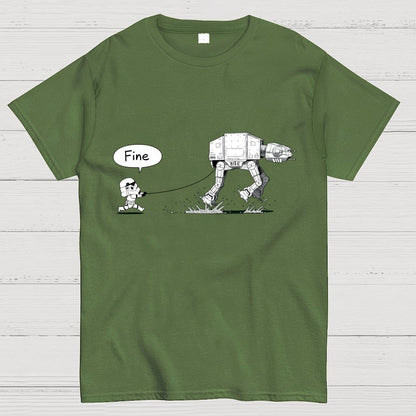 Empire Robot Dog-Planet Battles Geek T-Shirt