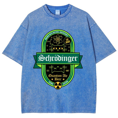 Schrödinger's Cat Inside Vintage Distressed T-shirt