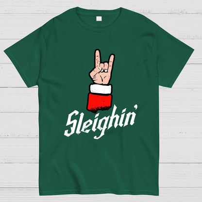 Sleighin' Christmas Geek T-Shirt