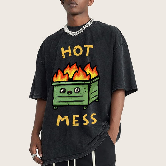 Hot Mess Vintage Distressed T-shirt