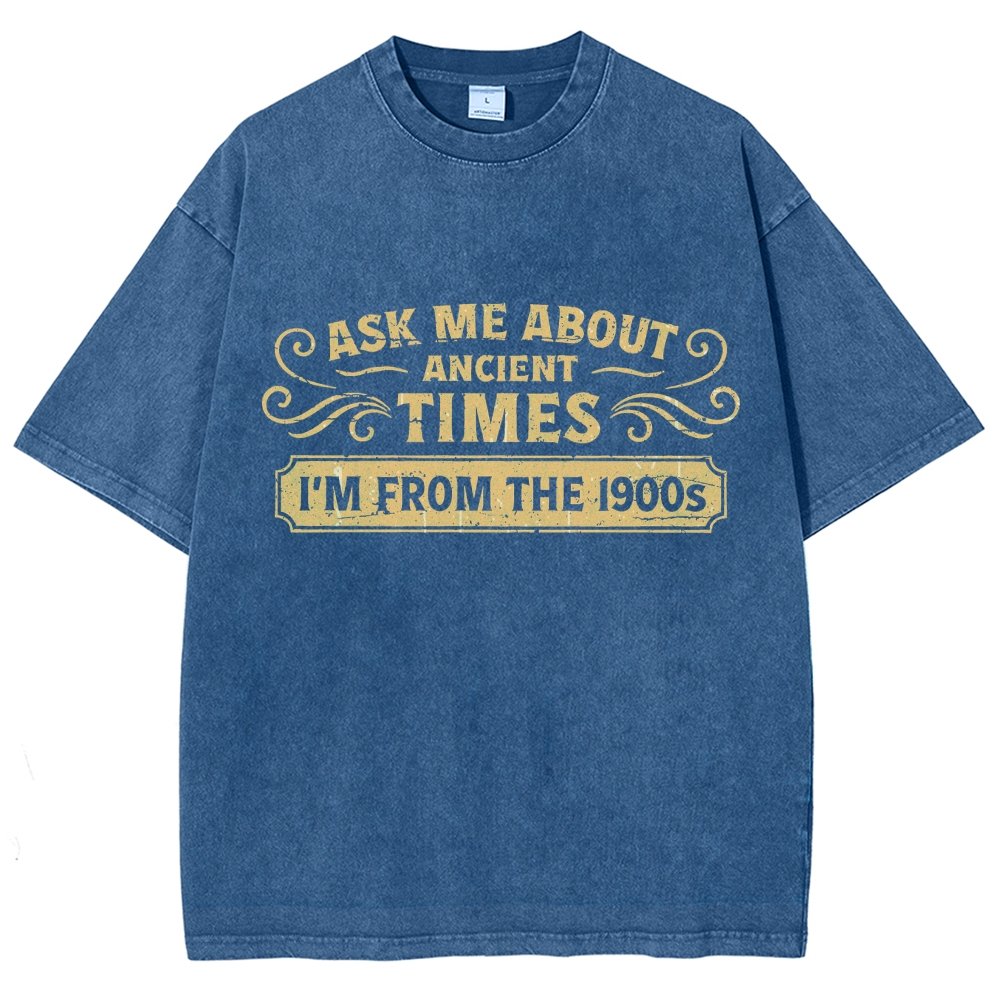 Ask Me About Ancient Times Vintage Distressed T-shirt