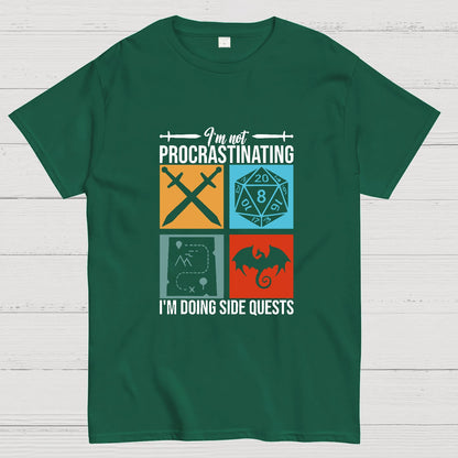 I'm Not Procrastinating I'm Doing Side Quests Geeky T-Shirt