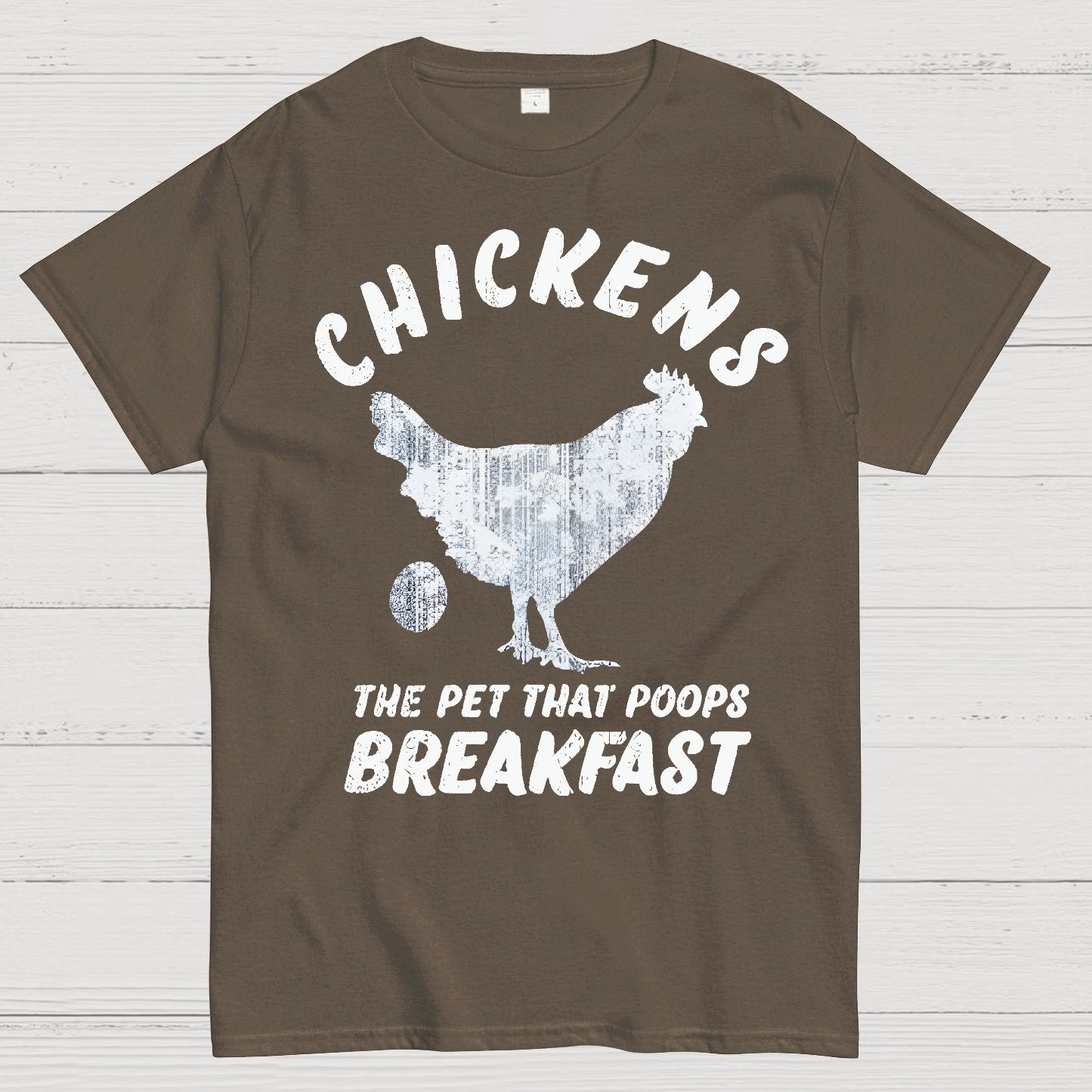 Chickens Poop Breakfast Geek T-Shirt