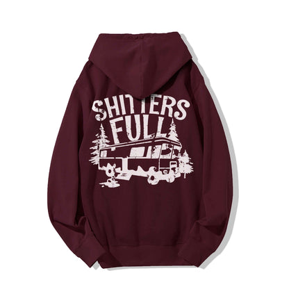Shitters Full Printed Back Unisex Cotton Hoodie