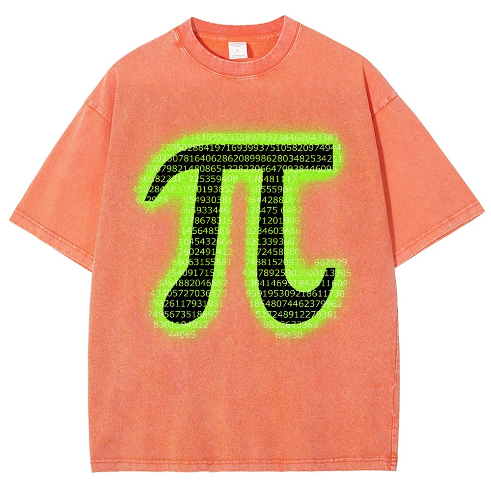 Pi Vintage Distressed T-shirt