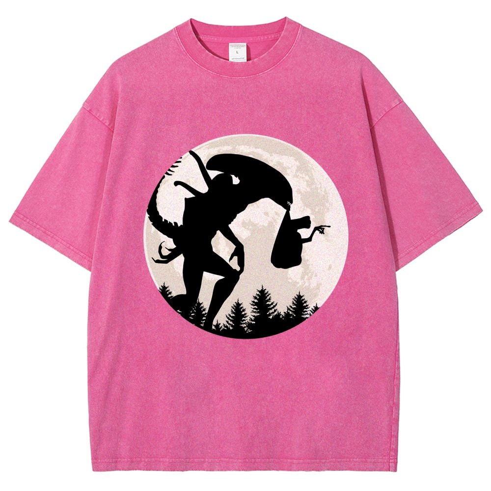 Space Creature Vintage Distressed T-shirt