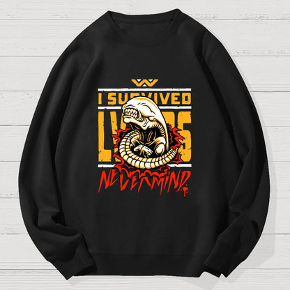 I Survived Geek Cotton Sweatshirt