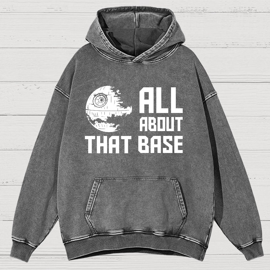 All About That Base Geeks Vintage Distressed Hoodie