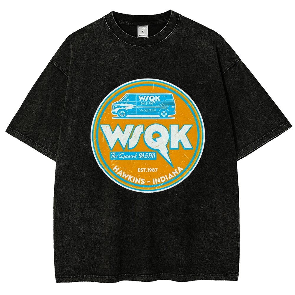 WSQK the Squawk Vintage Distressed T-shirt