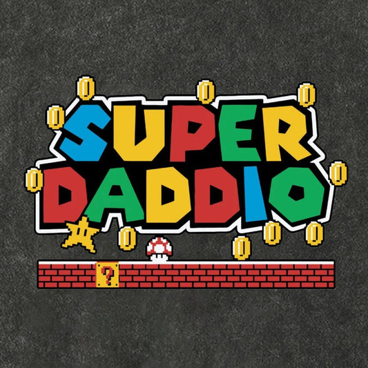 Father's Day Gift Father's Day T Shirt SUPER DADDIO Gamer Dad Cotton Hat