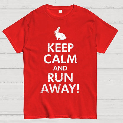 Keep Calm and Run Away! Unisex Geek T-Shirt
