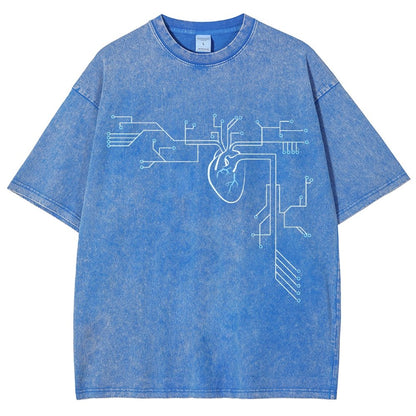 Circuit-ulatory System Vintage Distressed T-shirt