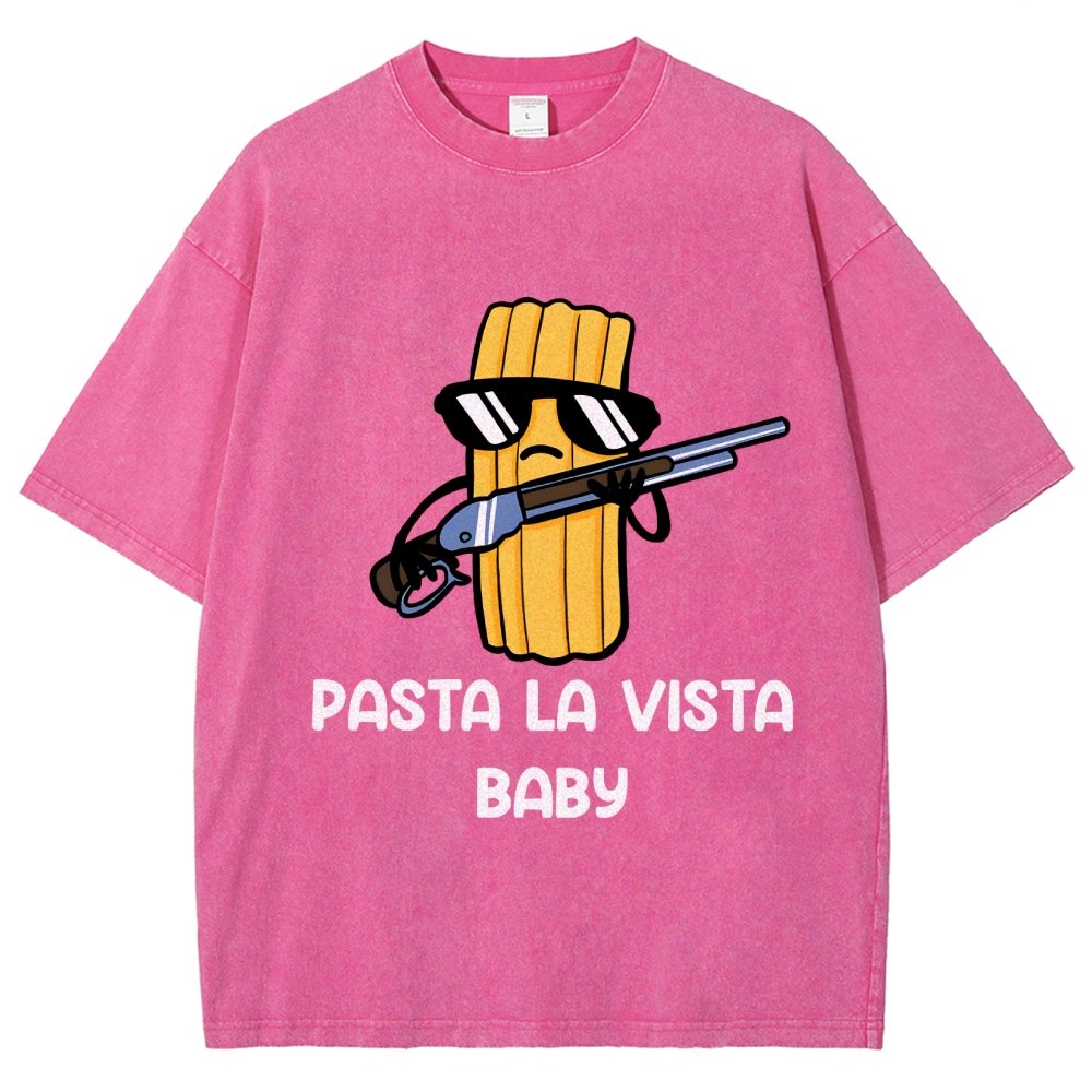 Pasta la Vista Baby Vintage Distressed T-shirt