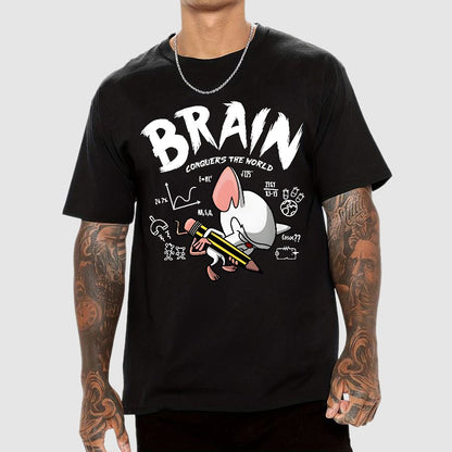 Brain Conquers The World! Geek T-Shirt