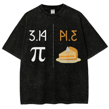 Funny PI Mirror Image Of 3.14 Is PIE Vintage Distressed T-shirt
