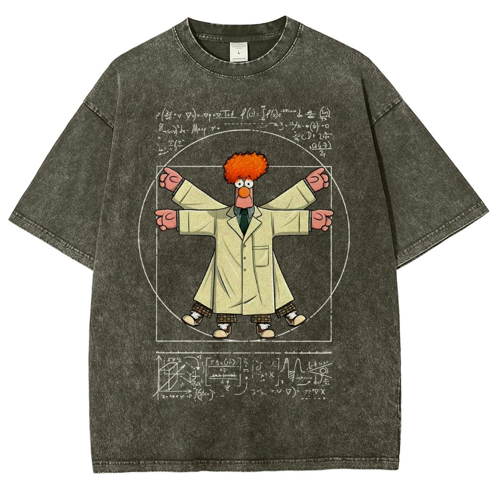 Vitruvian Puppet Vintage Distressed T-shirt