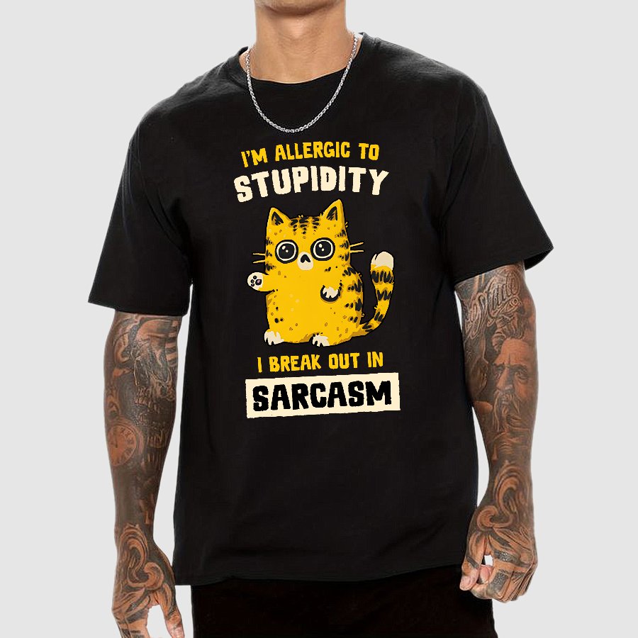 I Am Allergic To Stupidity Geek T-Shirt