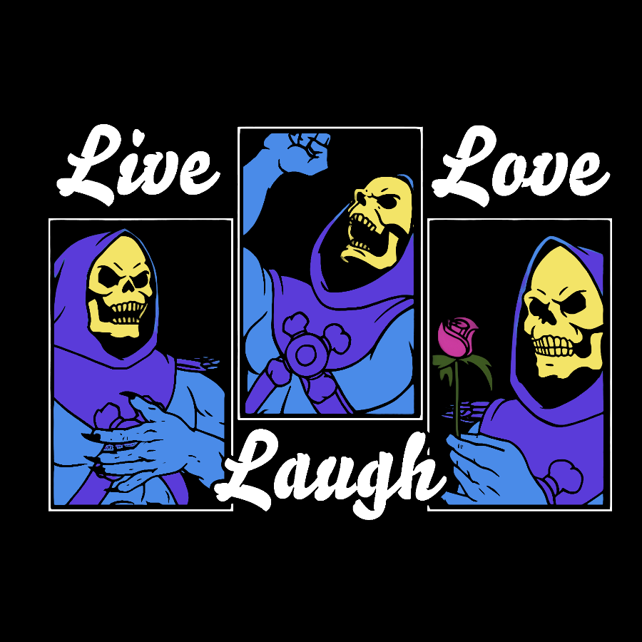 Live, Laugh, Love Geeky T-Shirt