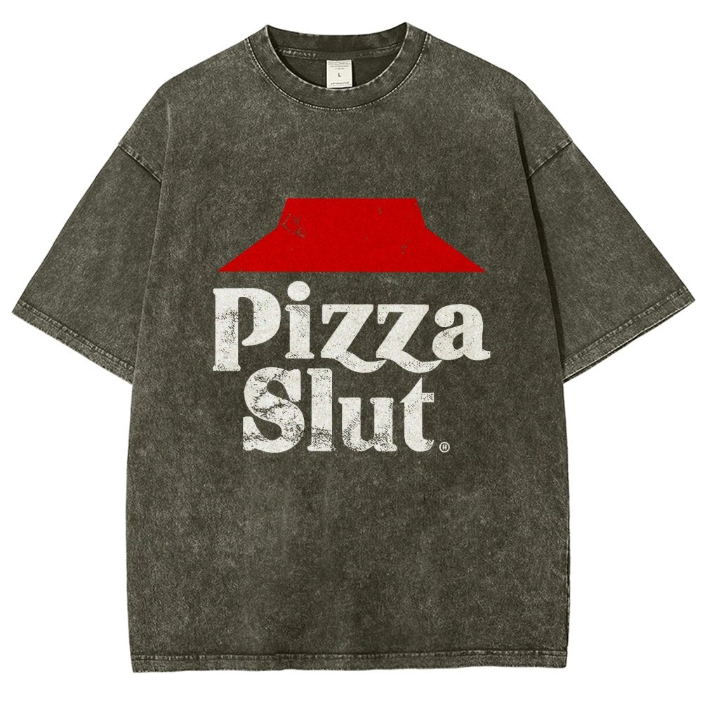 Pizza Slut Vintage Distressed T-shirt