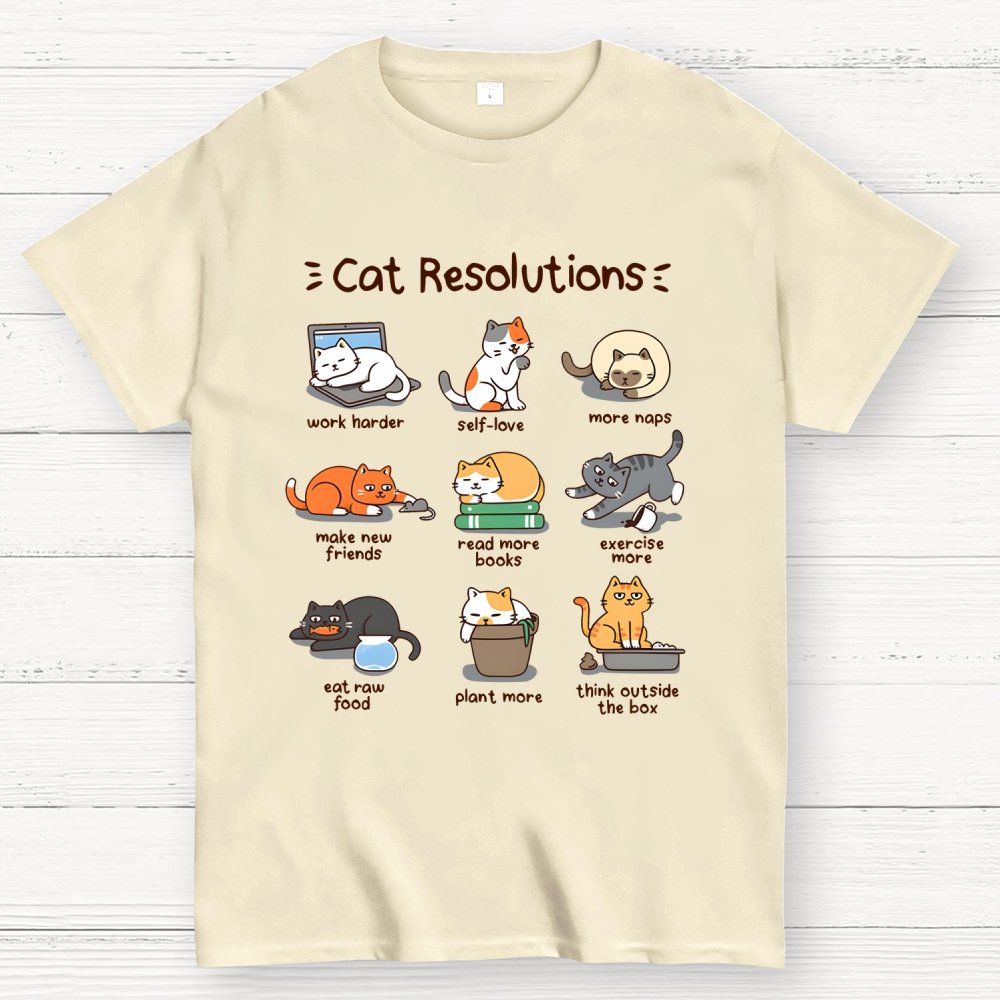 Cat Resolutions Geek T-Shirt