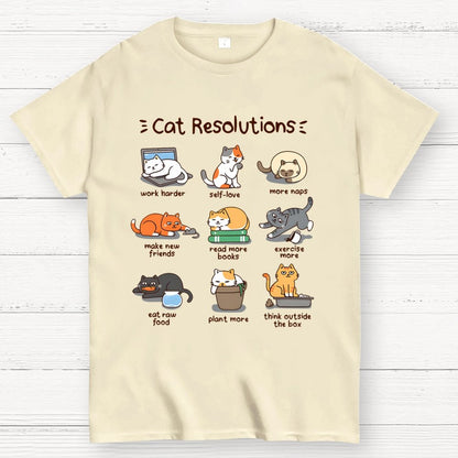 Cat Resolutions Geek T-Shirt