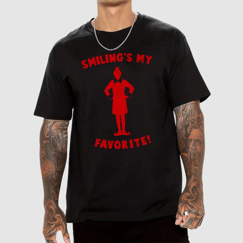 Smiling's My Favorite Geek T-Shirt