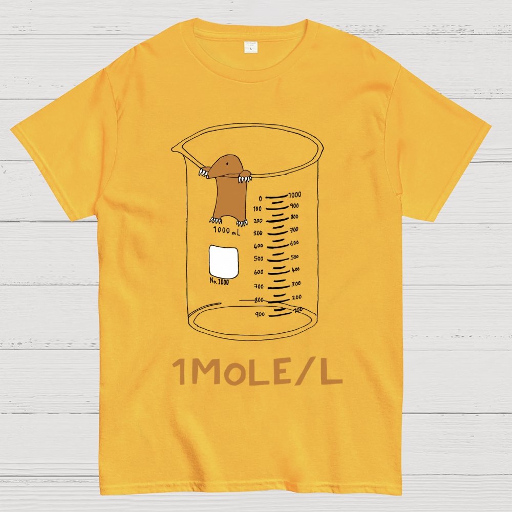 Ute One Mole Per Liter Chemistry Avogadros Day Geek T-Shirt