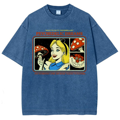 Psychedelic Dreams Vintage Distressed T-shirt