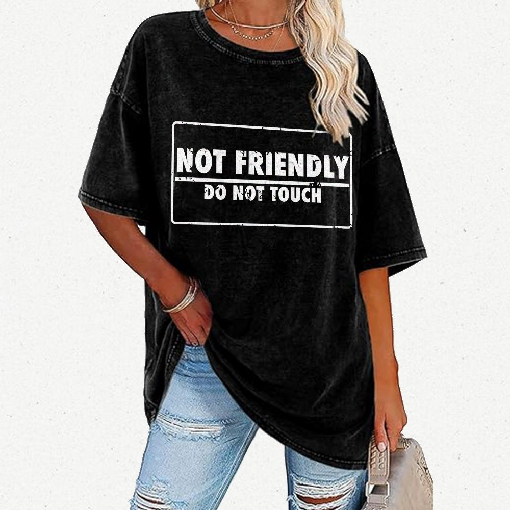 Not friendly stamp Vintage Distressed T-shirt
