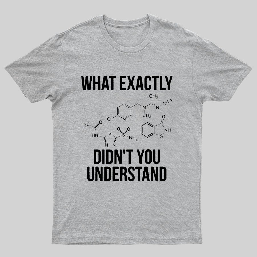 What Exactly Didn't You Understand Geeky T-Shirt