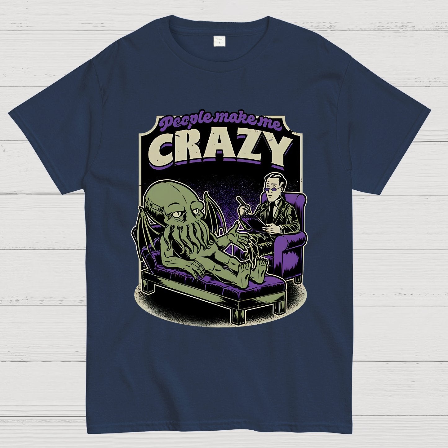 Lovecraft Cthulhu Therapy Geek T-Shirt