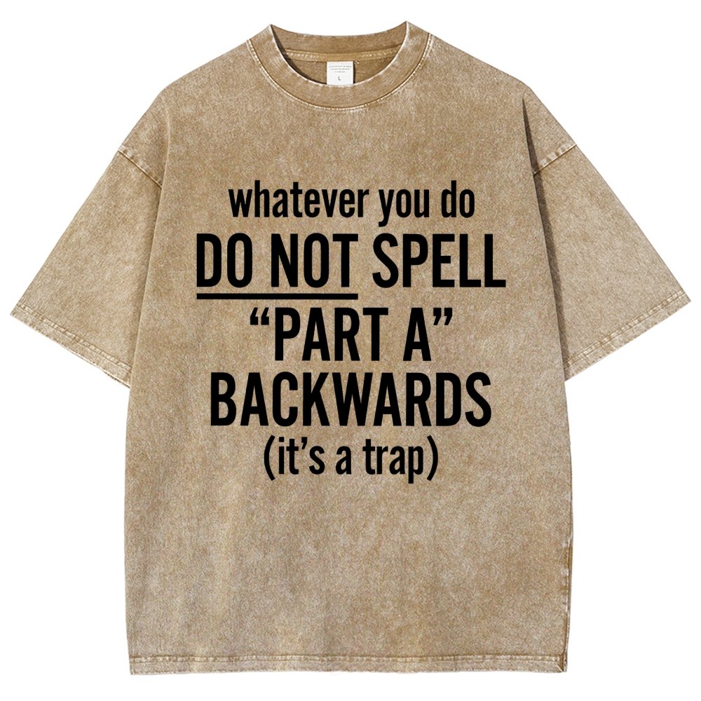 Part A Backwards Vintage Distressed T-shirt