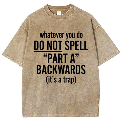 Part A Backwards Vintage Distressed T-shirt