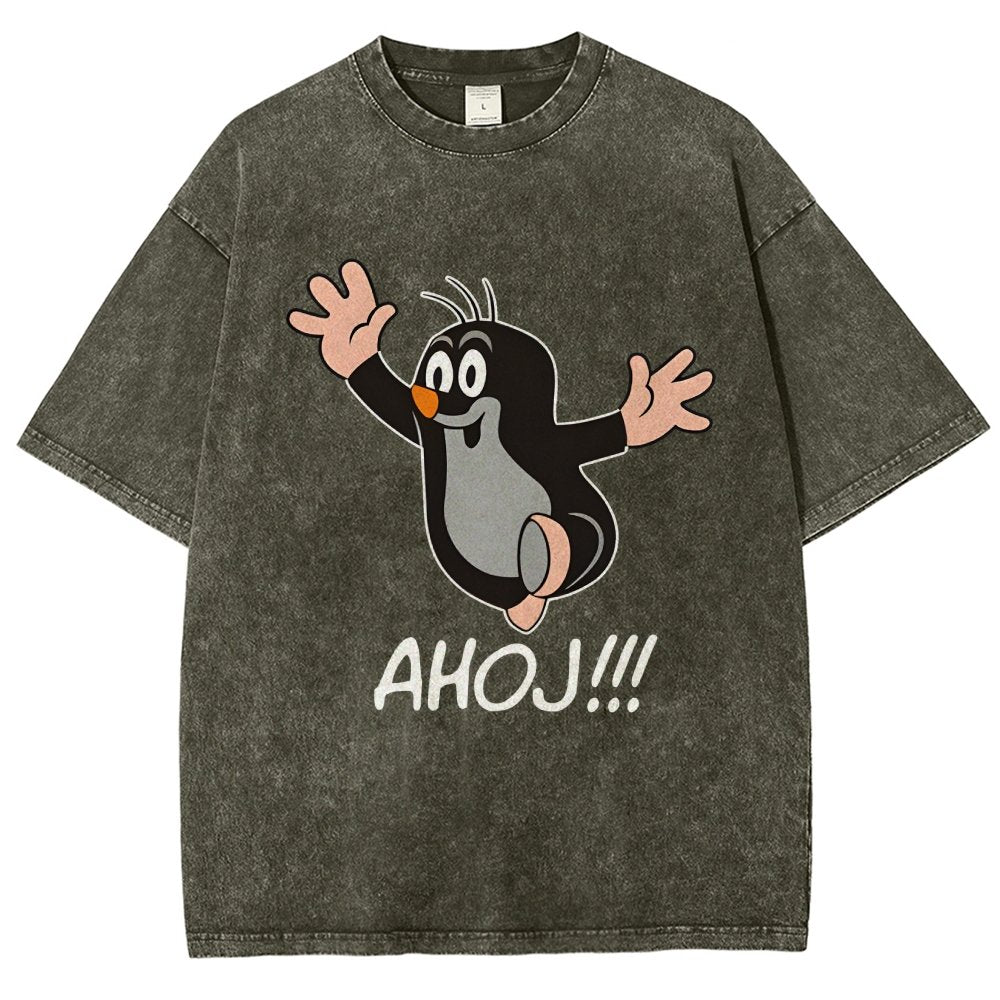Mole AHOJ Vintage Distressed T-shirt