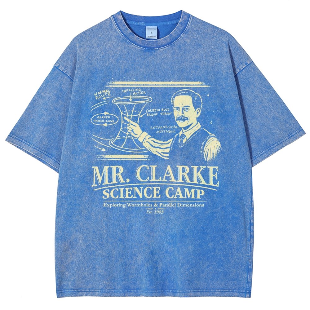 Mr. Clarke – Science Camp Vintage Distressed T-shirt