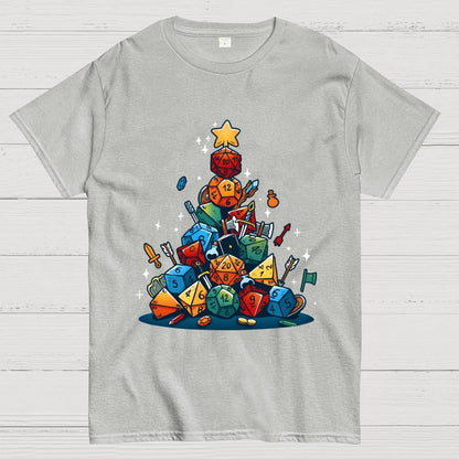 Christmas Dice Tree Geek T-Shirt