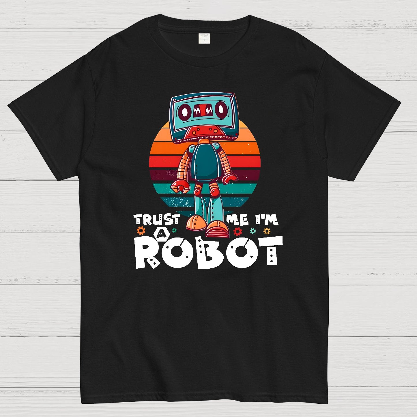 Trust Me I'm A Robot Funny Robotic Sci Fi Vintage Geek T-Shirt
