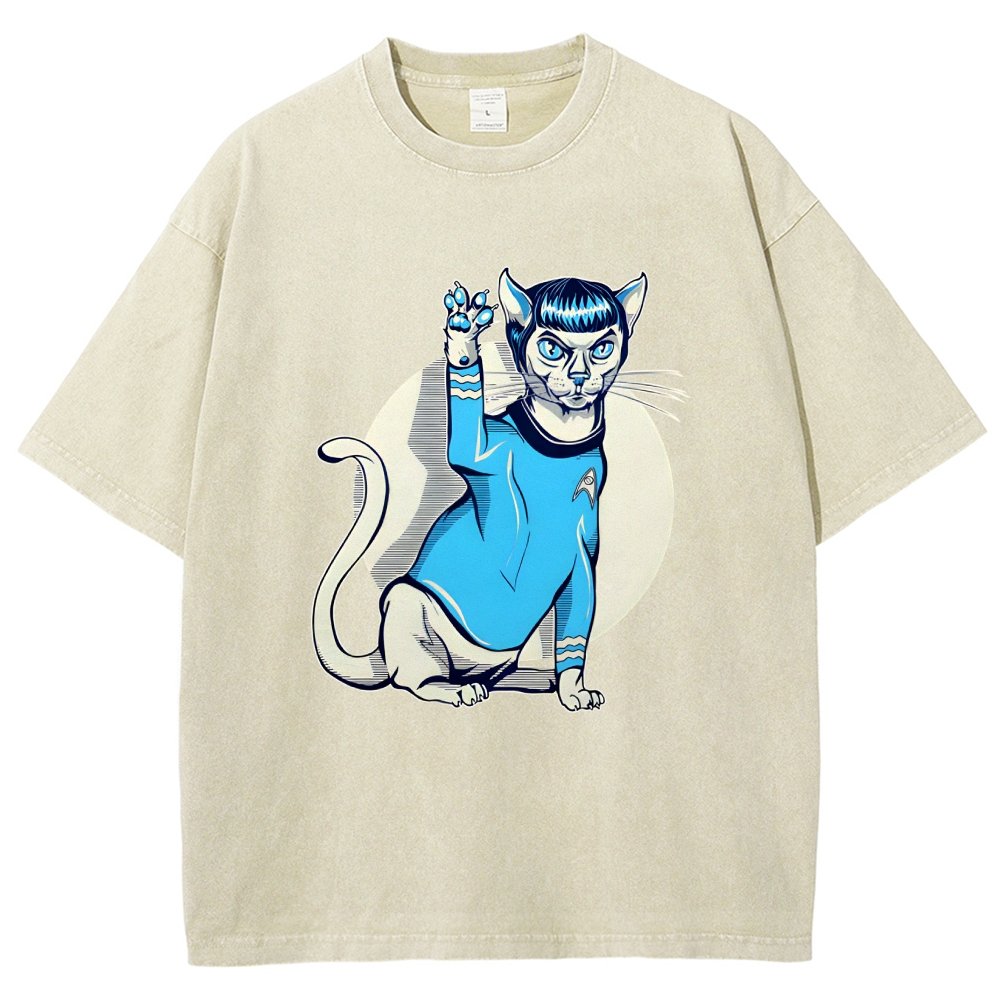 Nap Long and Pros-Purr Vintage Distressed T-shirt