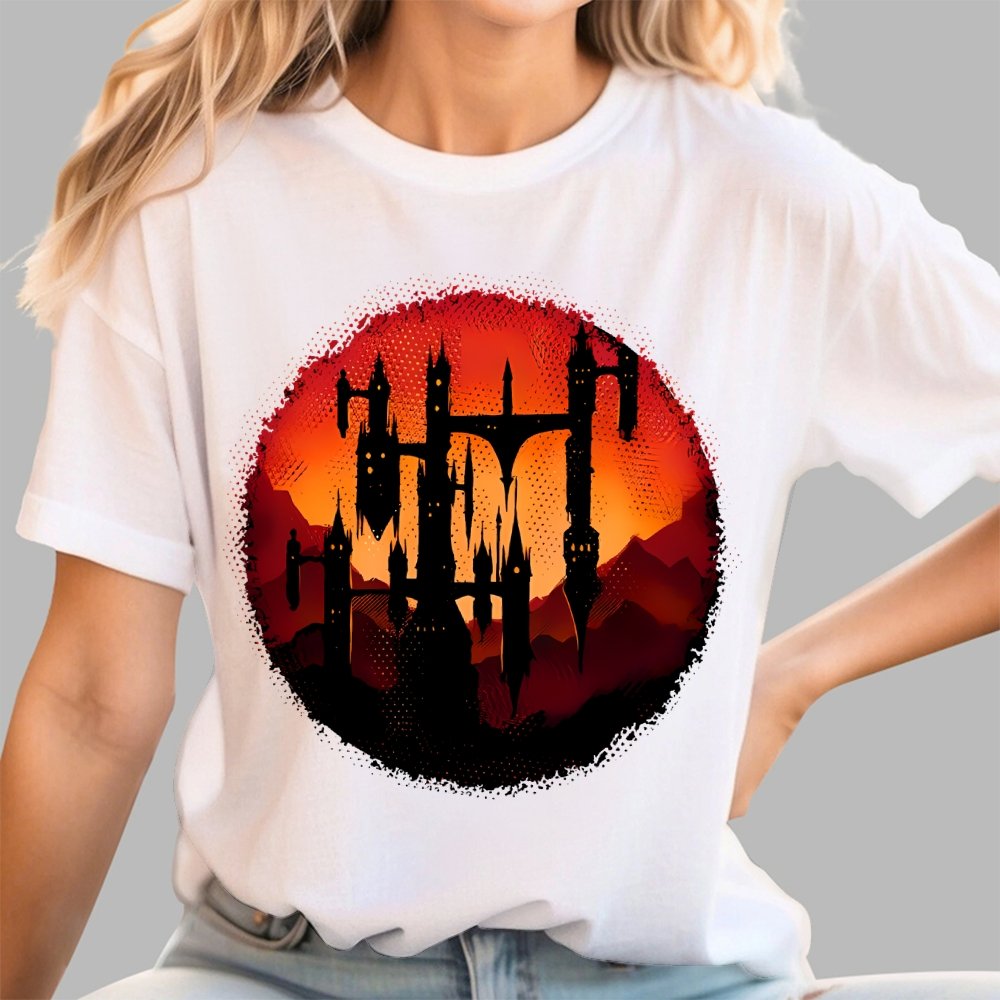 Castle Sunset Geek T-Shirt