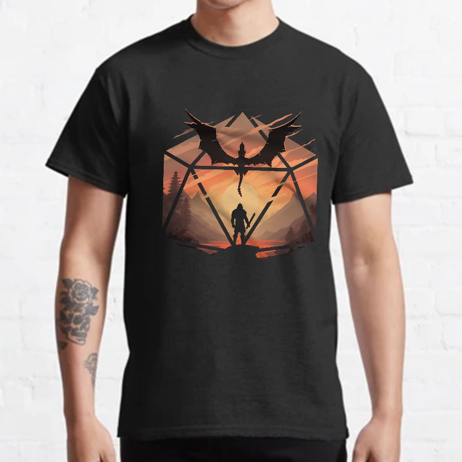 Staredown d20 Geeky T-Shirt